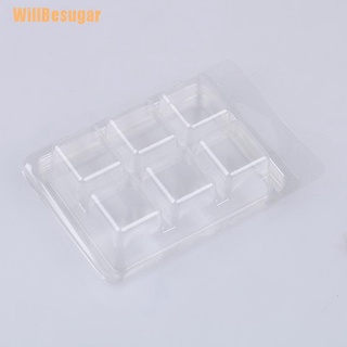 (Willbesugar) กล่องแม่พิมพ์ขี้ผึ้งใส สําหรับละลายขี้ผึ้ง 10 ชิ้น