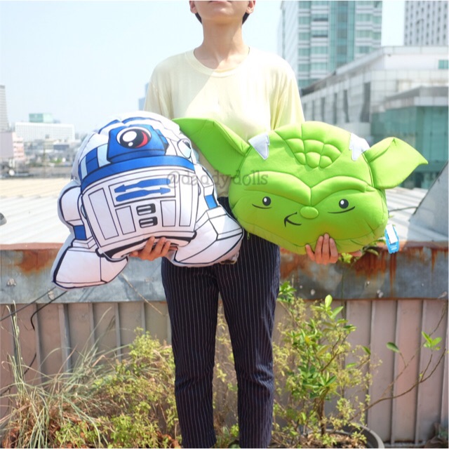 หมอนอิง R2-D2 & Yoda & C-3PO POP ถอดปลอกซักได้ Star Wars 15นิ้ว
