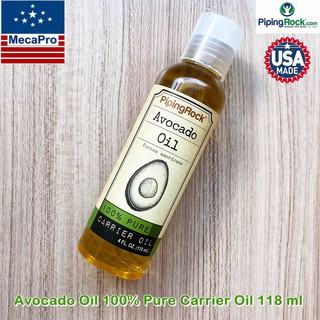 Piping Rock® Avocado Oil 100% Pure Carrier Oil 118 mL น้ำมันอโวคาโดบริสุทธิ์