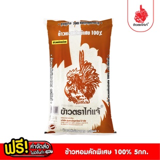 [ฟรีค่าจัดส่ง 70บาท] ข้าวตราไก่แจ้ ข้าวไก่แจ้เหลืองอ่อน ข้าวหอมคัดพิเศษ ขนาด 5 กิโลกรัม