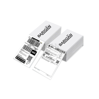 [โปรค่าส่ง10฿] BARIGAN-(100x150mm500แผ่น) กระดาษความร้อนสติ๊กเกอร์ Thermal Sticker Label สำหรับเครื่องปริ้นความร้อน