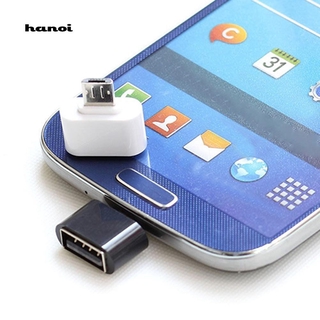 Hn♥อะแดปเตอร์แปลง Micro USB Male เป็น USB 2.0 OTG สําหรับ Android Tablet Phone 2 ชิ้น