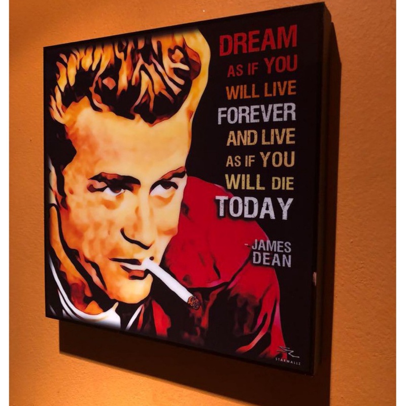 James Dean : กรอบโปสเตอร์ Pop Art
