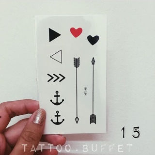 พร้อมส่ง แทททูติดตัวมินิมอล กับ ✨Tattoo.Buffet (เลื่อนซ้ายเพื่อดูลายค่า💕)