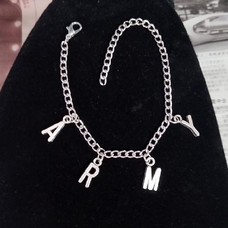 Ready Stock] COD BTS Bangtan ARMY Boy KPOP BT21 สร้อยคอจี้จดหมายที่ปรับ ...