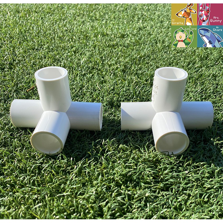 ข้อต่อPVC สี่ทางตั้งฉาก สี่ทางฉากขาว สีทางฉากสีขาว A2