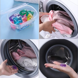 (H-206)  น้ำยาซักผ้า เจลบอลซักผ้า สุ่มสี บรรจุ 30ชิ้น ในกล่อง รวมน้ำยาซักผ้า น้ำยาปรับผ้านุ่ม ไว้ในก้อนเดียว