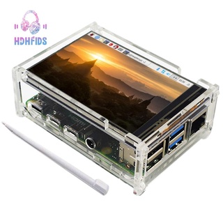 3.5 Inch Contact Display Screen Acrylic Shell with Contact Pen 320X480 Resolution for Raspberry Pi 4B/3B+