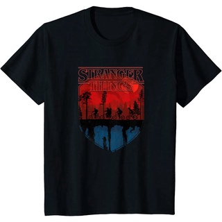 เสื้อยืดผ้าฝ้าย เสื้อยืดแขนสั้น คอกลม ผ้าฝ้าย 100% พิมพ์ลาย Science Fiction American Drama Stranger Things แฟชั่นฤดูร้อน