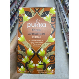 ชาซินนามอน ตรา พุคคา 40 G. Organic Three Cinnamon Tea ( Pukka Brand ) ออร์แกนิค ทรี ซินนามอน ที