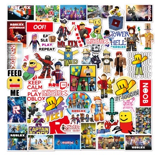 Roblox สติกเกอร์ PVC กันน้ํา ลายเกมเสมือนจริงออนไลน์ (2 แบบ) 50 ชิ้น