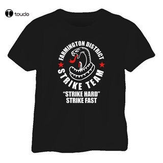2019 เสื้อยืดลําลอง แขนสั้น พิมพ์ลาย The Shield Strike Team Vic Makey TV Series แฟชั่นฤดูร้อน สําหรับผู้ชายสามารถปรับแต่
