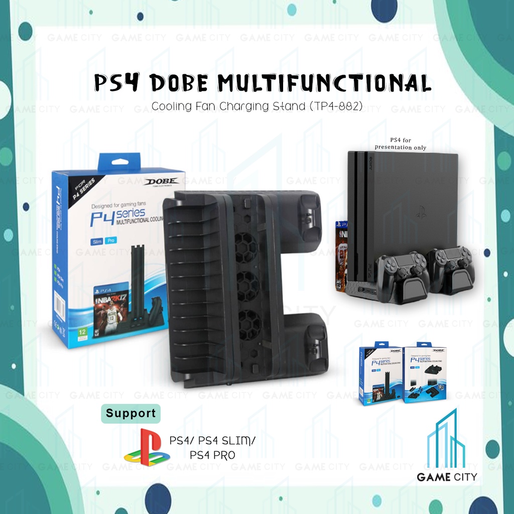 Dobe แท่นชาร์จ USB แนวตั้ง อเนกประสงค์ สําหรับคอนโซล PS4 PS4 Slim PS4 Pro [TP4-882]