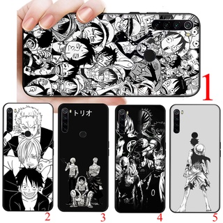 เคสโทรศัพท์มือถือนิ่ม ลายการ์ตูนลูฟี่ One PIECE สีดํา สําหรับ Realme 5i-5S-5 Pro-3-3 Pro-2-A5 + Realme 6i-6 Pro-Realme 8 Pro +