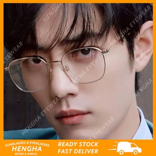 【HENGHA】COD แว่นตาป้องกันรังสีรอบย้อนยุคสไตล์เกาหลีสำหรับผู้หญิง, แว่นตาคอมพิวเตอร์ป้องกันแสงสีฟ้า