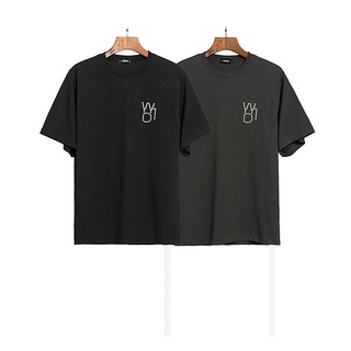 [S-5XL]เสื้อยืดแขนสั้น ผ้าฝ้าย พิมพ์ลายตัวอักษร ประดับไข่มุก พลัสไซซ์ สําหรับผู้ชาย และผู้หญิง