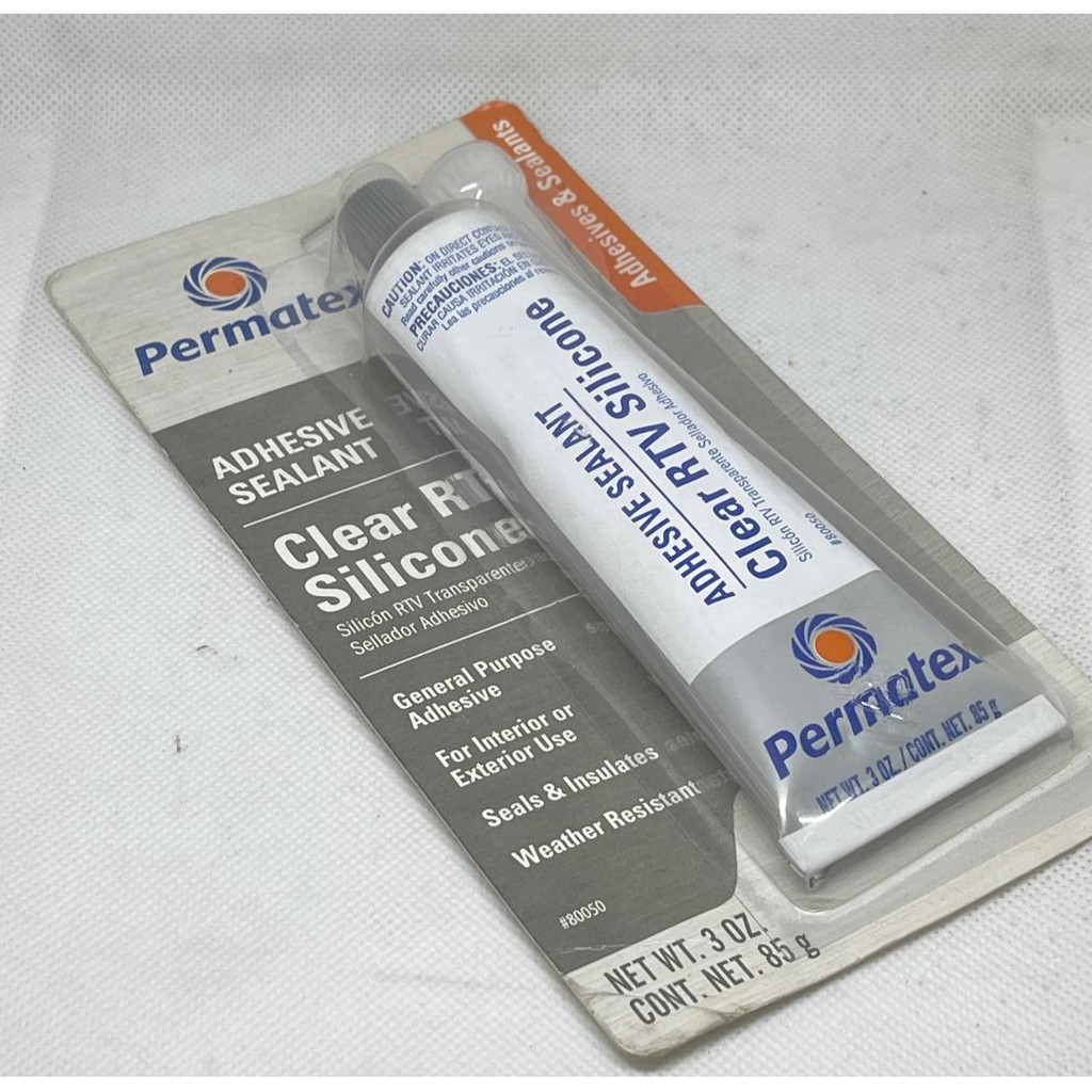 เปอร์มาเท็กซ์ กาวยางซิลิโคนเหลวสีใส PERMATEX Clear RTV Silicone Adhesive Sealant