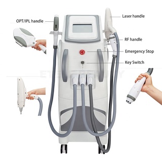 3 in 1 OPT+RF+Nd YAG Permanent Laser Hair Removal, Tattoo Removal, Eyebrow Rejuvenation, Skin Rejuvenation