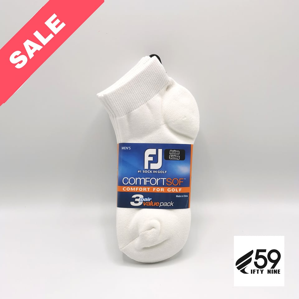 FJ COMFORTSOF SPORTS 3 PAIR PACK // ถุงเท้ากอล์ฟผู้ชาย // ถุงเท้าฟุตจอย //FJ Socks // 16560