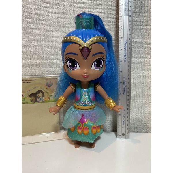 Shimmer & Shine ผมฟ้า ตำหนิตามภาพ มีเสียง มีไฟ ของแท้