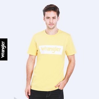 WRANGLER เสื้อยืดแขนสั้น ผู้ชาย รุ่น WR S171R202 REGULAR CORE BASIC แรงเลอร์ เสื้อผ้าผู้ชาย เสื้อยืด เสื้อ