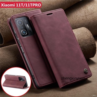 Xiaomi 11T 11TPRO Mi 11T Pro เคสโทรศัพท์มือถือหนังฝาพับ ปิดแม่เหล็ก พร้อมช่องใส่บัตร เคสโทรศัพท์กันกระแทก เคสหนังฝาพับ m