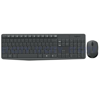 LOGITECH Wireless Combo MK235 Thai (1Y) (IP7-000919) คีย์บอร์ดไร้สาย