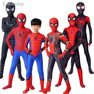 ชุดสไปเดอร์แมน เด็กและผู้ใหญ่ spiderman ชุดซุปเปอร์ฮีโร่ ชุดแฟนซีเสื้อผ้าสไปเดอร์แมนที่ไม่ธรรมดาสำหรับเด็กและเด็กผู้ชายช