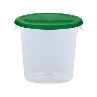 Food Storage 4 QT แบบใสฝาสีเขียว ถังพลาสติก Food Storage 4 QT Clear Green Lid