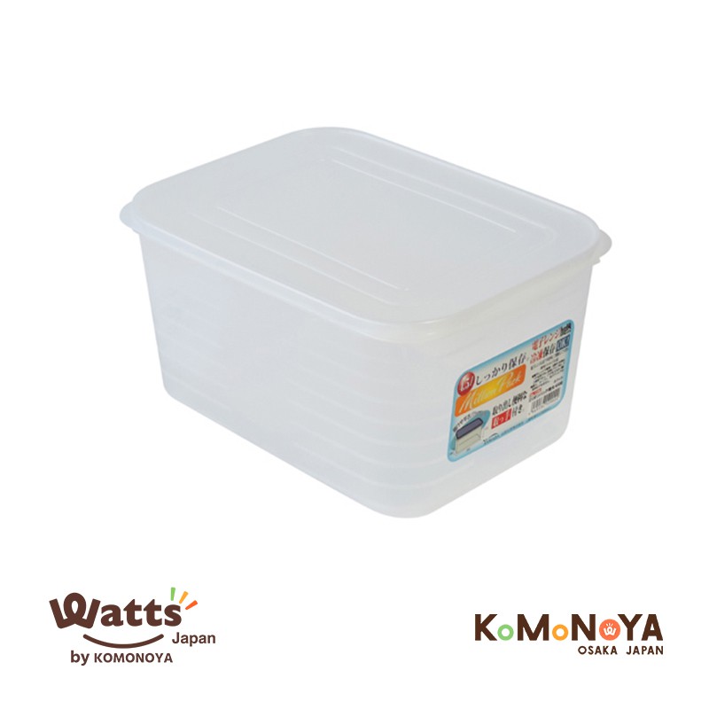 Komonoya กล่องพลาสติกใส่อาหารขนาดใหญ่สีขาว