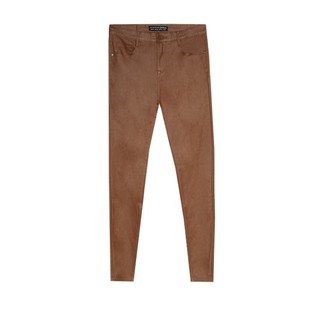 High waist coated trousers แบรนด์ Stradivarius