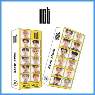 ที่คั่นหนังสือNCT 5.5x14cm ภายในกล่องมี 36รูปไม่ซ้ำกันค่ะ