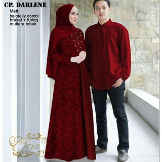 Ma2216 เสื้อคู่รักมุสลิม ลาย Gamis Arlene Tille Gliter 5 สี AC Lebaran สําหรับคู่รักมุสลิม 2022