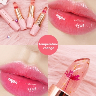 Penifan Dried Flower Jelly Lipstick Moisturizing Lasting Moisturizing Non-fading Color Changing Lipstick Female Student