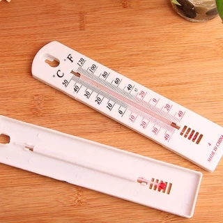 ✿ Home Wall Hanging Thermometer Celsius Fahrenheit Display Indoor Outdoor Greenhouse Temperature Monitor Gauge Household Daily Necessities