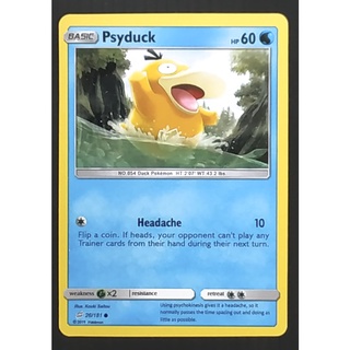 Psyduck Basic 26/181 โคดัก Pokemon Card Gold Flash Light (Matte) ภาษาอังกฤษ