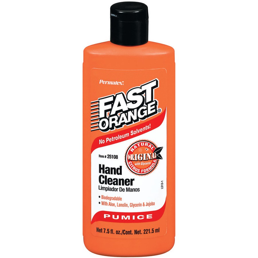 ครีมล้างมือ ฟาสท์ ออเรนจ์ ผสมทรายละเอียด 7.5 fl. oz. PERMATEX Fast Orange Pumice Lotion Hand Cleaner