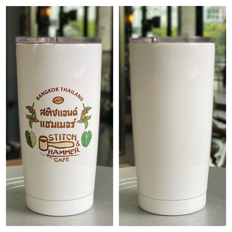 Tumbler แก้วเก็บความเย็น designed by Takrepro for Stitch&Hammer Cafe