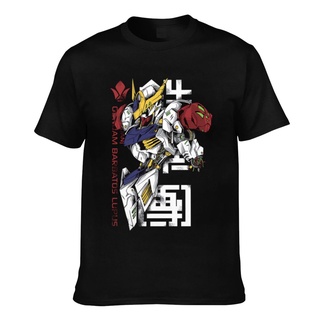 เสื้อยืดโอเวอร์ไซส์เสื้อยืด พิมพ์ลายหุ่นยนต์กันดั้ม Barbatos Damaged แฟชั่นสําหรับผู้ชายS-3XL