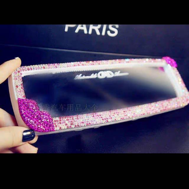 DAD CENTER MIRROR CLIP FULL BLINK BLINK PINK LIPS