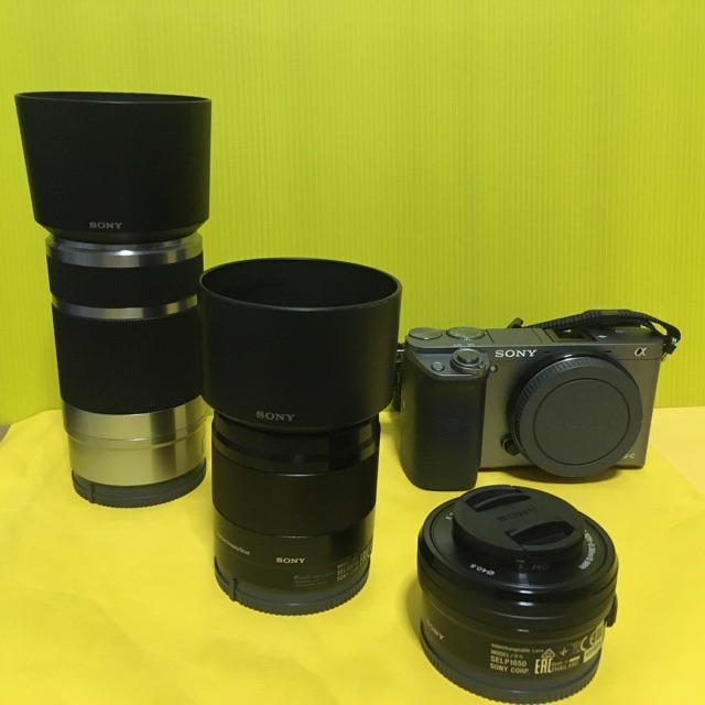 Sony A6000 เลนส์ 3 ตัว ชุดครบ สภาพดีมาก อดีตศูนย์ ครบกล่อง พร้อมทุก ...