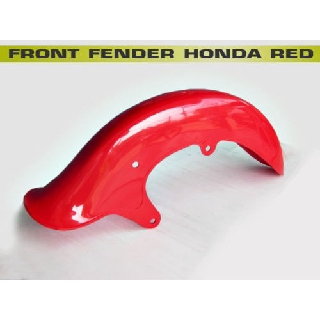 HONDA CM90 CM91 CD90 C200 C201 CA200 "RED" PLASTIC FRONT FENDER // บังโคลนหน้า พลาสติก สีแดง