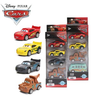 โมเดลรถยนต์เหล็ก 7-8 ซม. disney pixar cars 3 1:55 4 ชิ้น