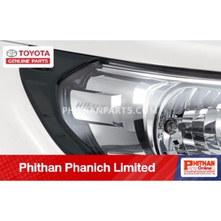 คิ้วไฟหน้าสีดำด้าน TOYOTA  A-PC402-0K00C Hilux Revo  แบบรถ GUN1##