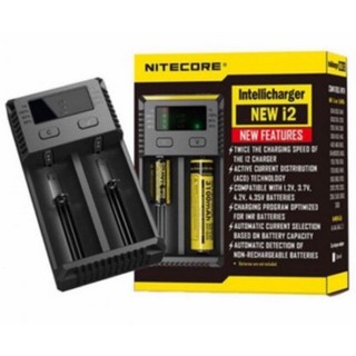 Di shop เครื่องชาร์จอัจฉริยะ Nitecore รุ่น New i2 (สีดำ)