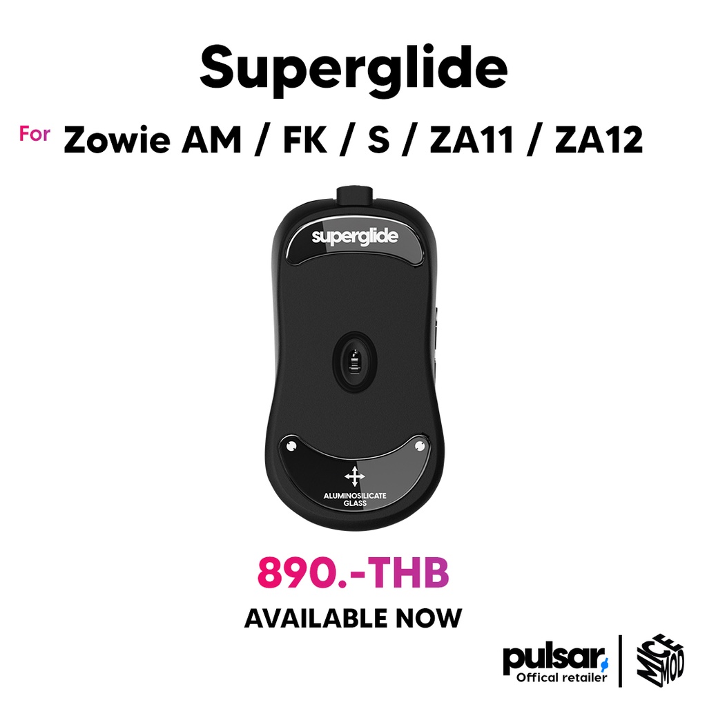 เมาส์ฟีท Superglide ของ Zowie Zowie AM / FK / S / ZA11 / ZA12 (Black) [Mouse Feet]