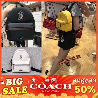 แท้💯%🔥สินค้าขายดี🔥Coach 59837 กระเป๋าเป้สะพายหลังขนาดเล็กลายการ์ตูนน่ารัก