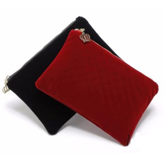 Lulugift 2 in 1 Clutch bag - Black &amp; Red สีดำและสีแดง