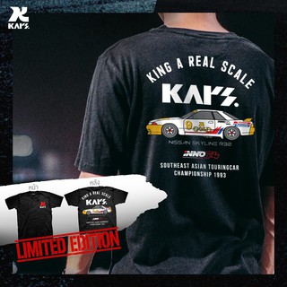 เสื้อยืดสตรีทสีดำT-Shirt NISSAN SKYLINE R32 BLACK