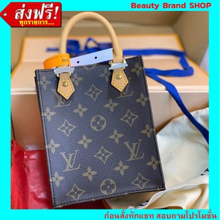 🔥 ราคาส่ง งานตรงปก เป๊ะมาก🔥 Louis Vuitton Petit SAC Plat Bag Original Grade Full Set Option หนังแท้ 100%